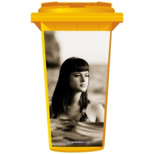 Girl In The Sea Wheelie Bin Sticker Panel